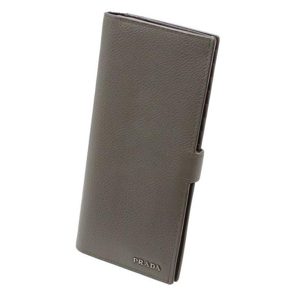 Prada Leather Bifold Long Wallet With Bill Compartment - Picture 3 of 9